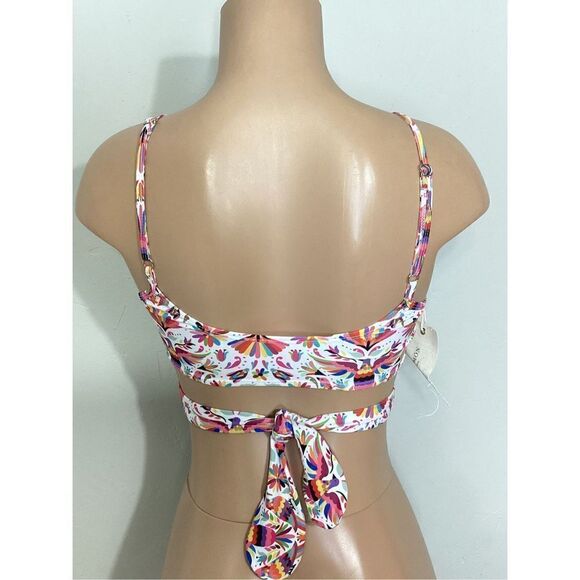 New. Verdelimon floral/bird wrap bikini top. Large. Retails $198 - Picture 5 of 9